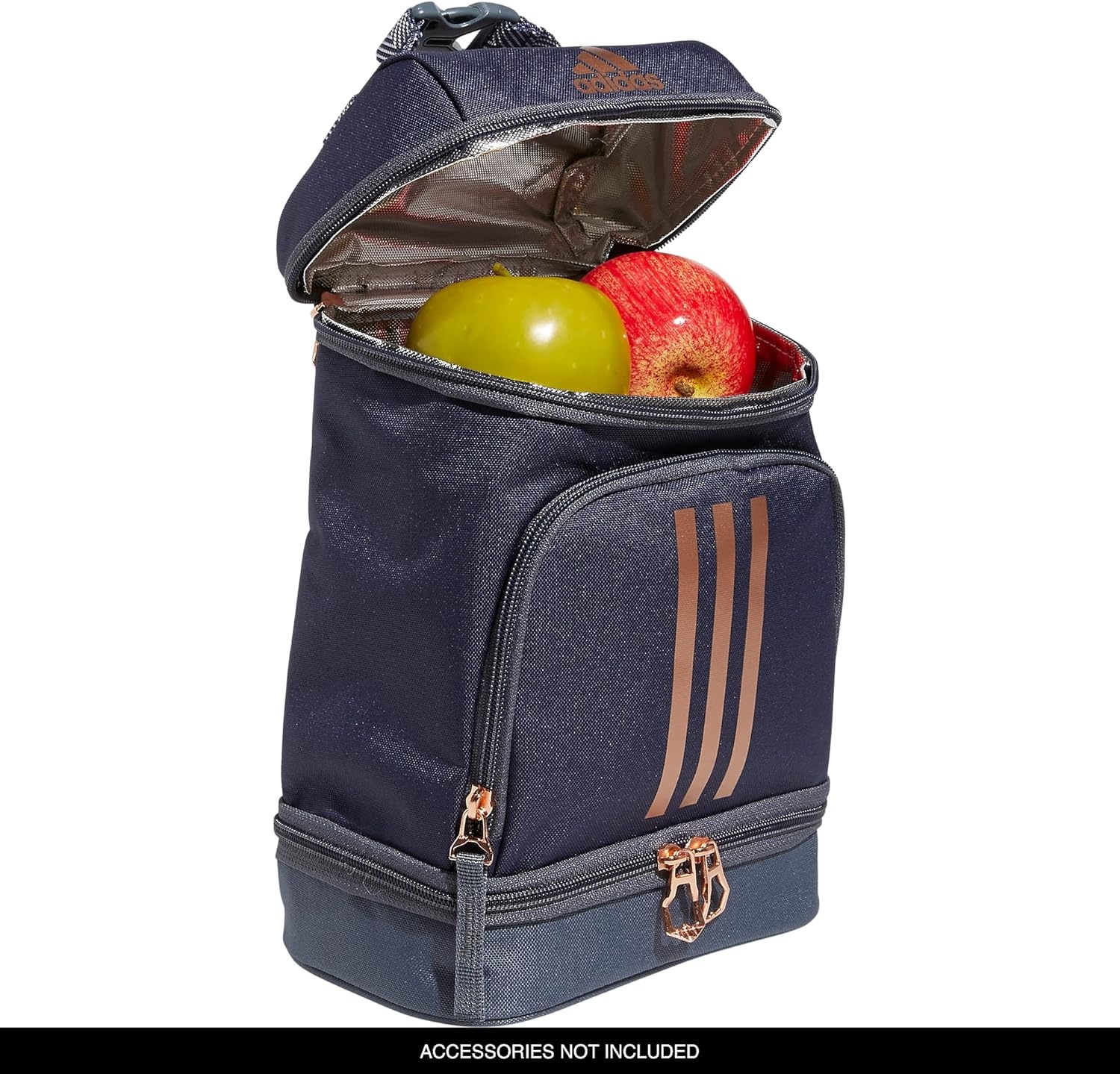 image:imageadidas Excel Lunch Bag Insulated Cooler Lunchbox 6LShadow NavyRose GoldOnix Grey