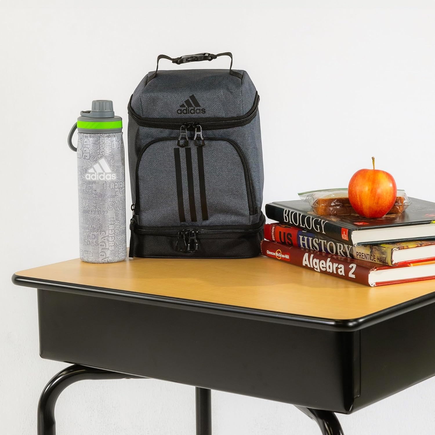 image:imageadidas Excel Lunch Bag Insulated Cooler Lunchbox 6LTwill Onix GreyBlack