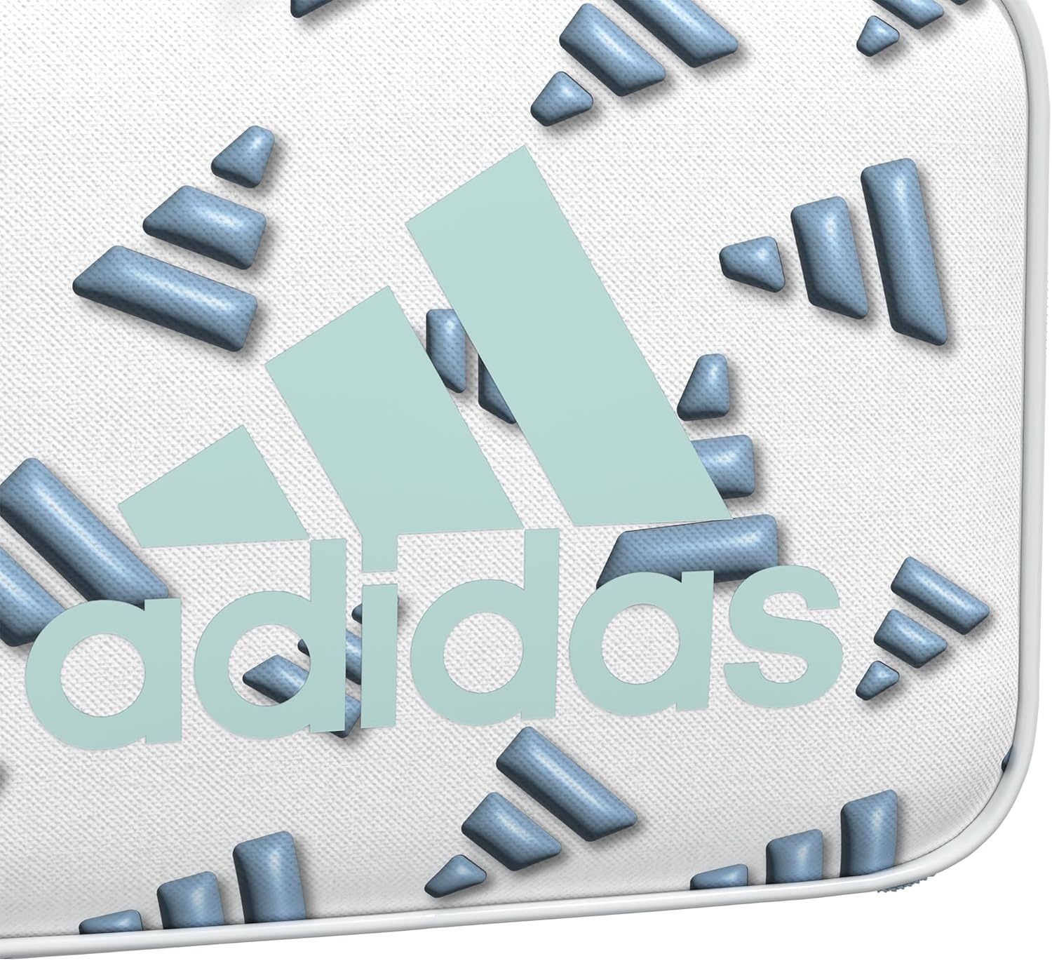 image:imageadidas Foundation Insulated Lunch Bag for men and women3d Aop WhiteClear Sky BlueSemi Flash Aqua Blue