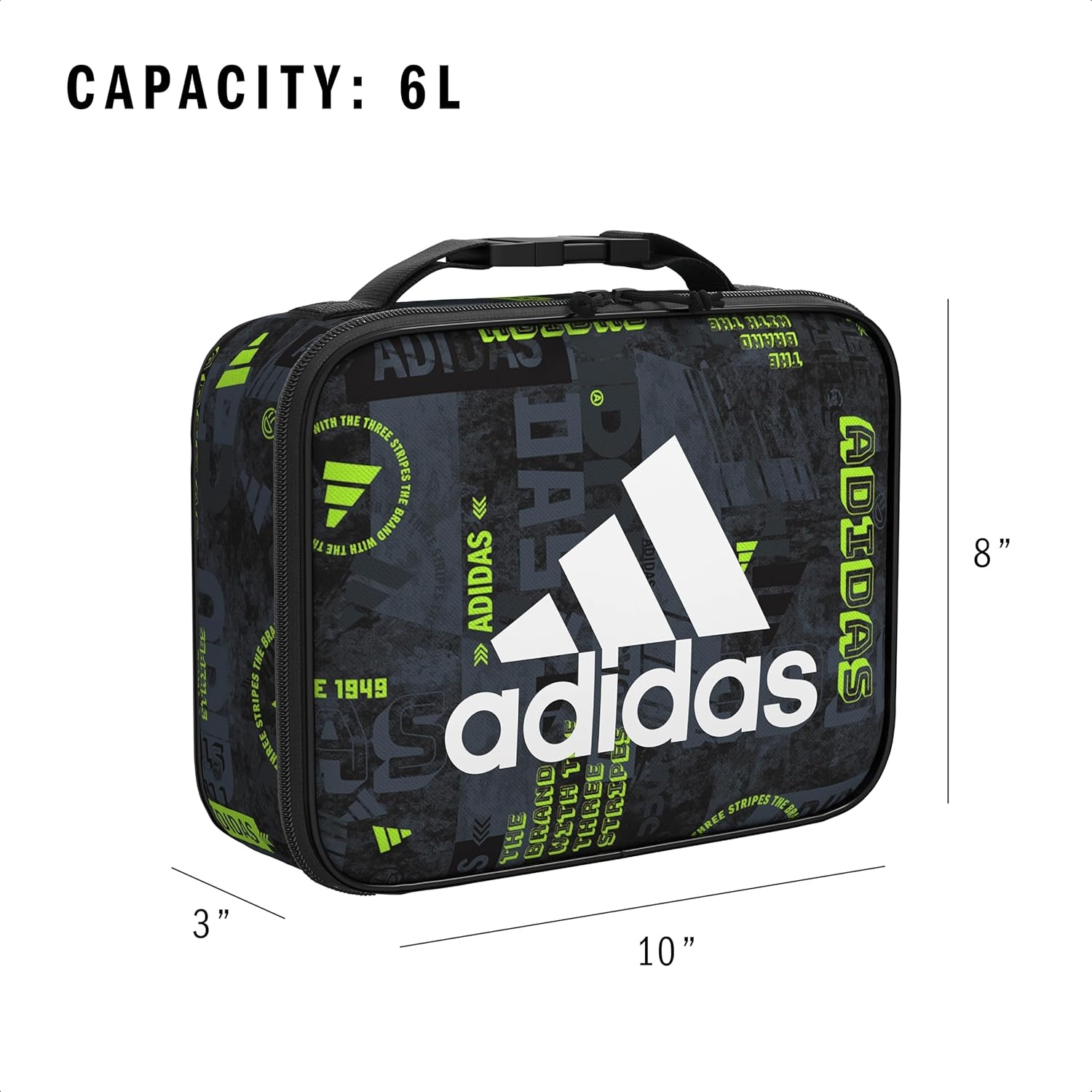 image:imageadidas Foundation Insulated Lunch Bag for men and womenUpscaled MixblackWhite