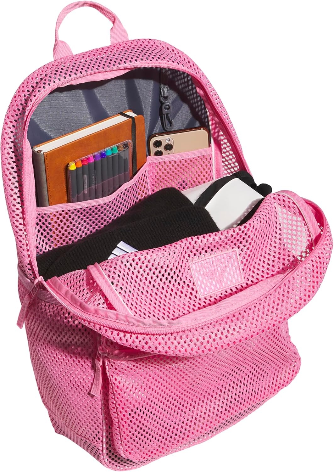 image:imageadidas Hermosa Mesh SeeThrough Backpack Festival Concert Stadium Beach Bag 29LBliss Pink2