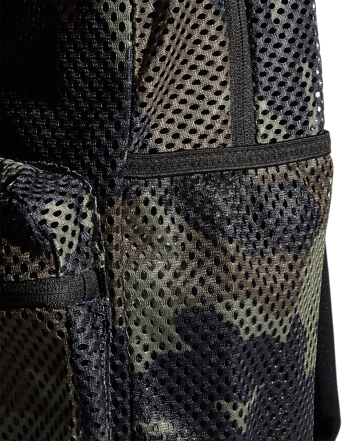 image:imageadidas Hermosa Mesh SeeThrough Backpack Festival Concert Stadium Beach Bag 29LCore Camo Legacy Green2