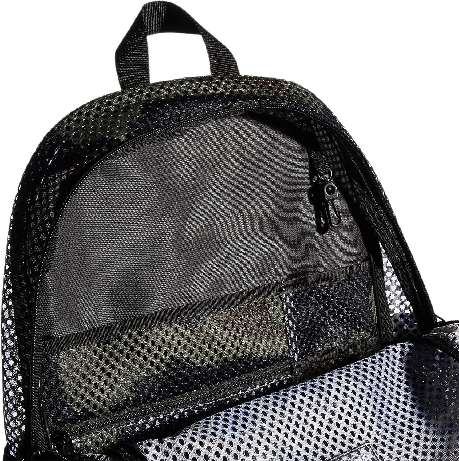 image:imageadidas Hermosa Mesh SeeThrough Backpack Festival Concert Stadium Beach Bag 29LCore Camo Legacy Green2