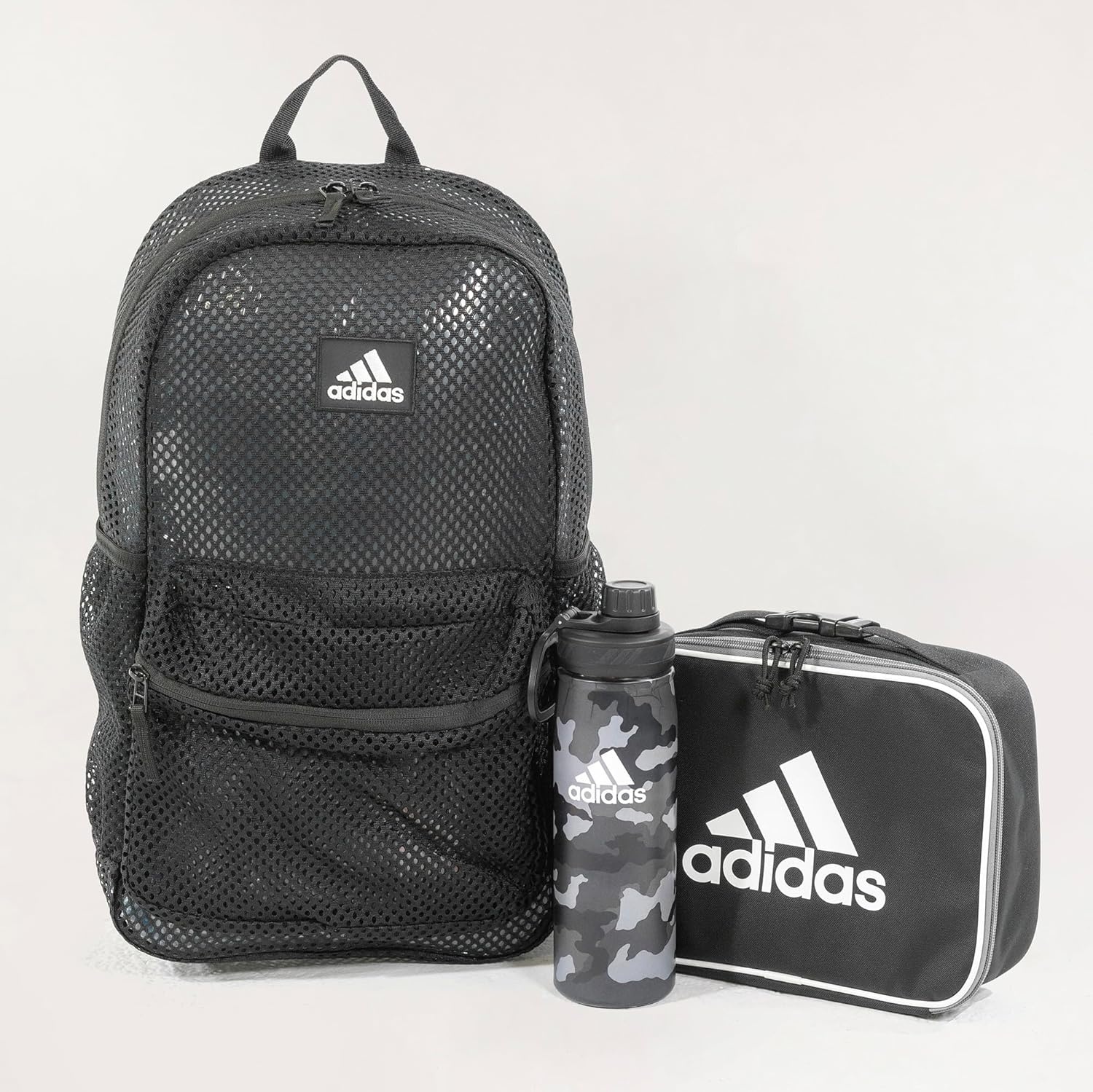 image:imageadidas Hermosa Mesh SeeThrough Backpack Festival Concert Stadium Beach Bag 29LCore Camo Legacy Green2