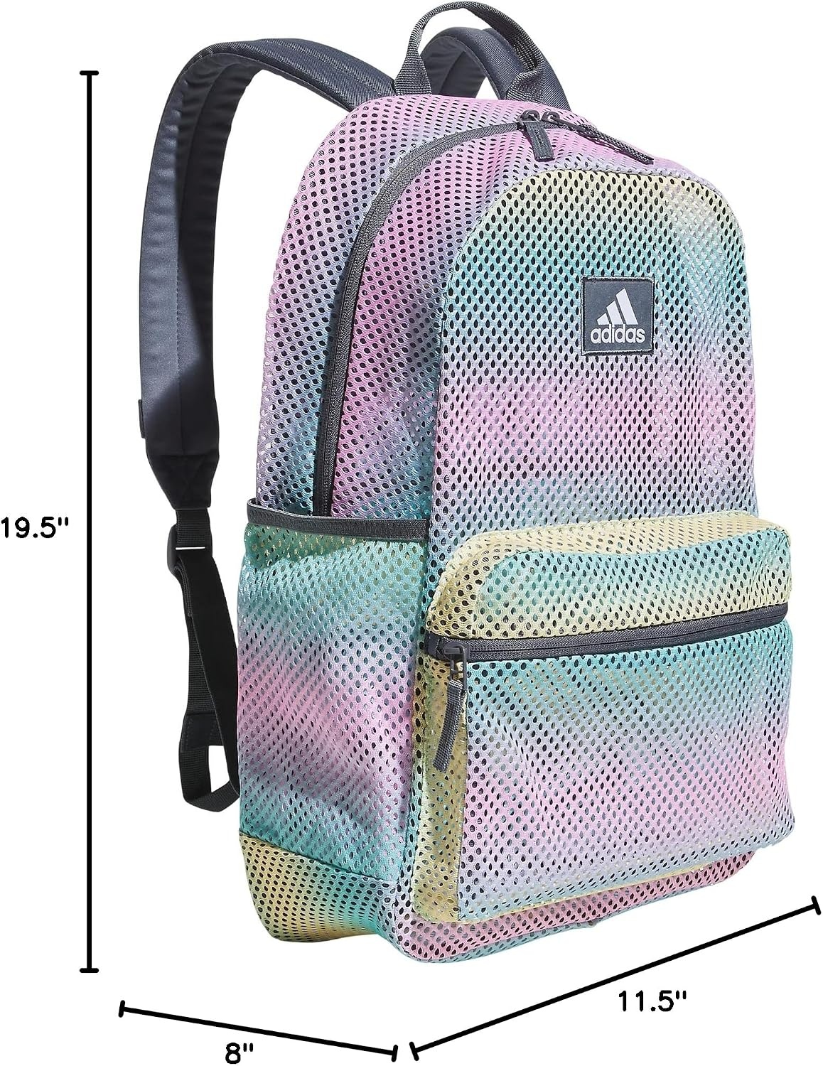 image:imageadidas Hermosa Mesh SeeThrough Backpack Festival Concert Stadium Beach Bag 29LGradient Flash AquaOnix Grey2