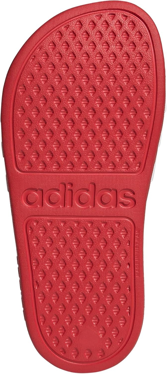 image:imageadidas Kids Adilette Aqua Slide SandalsBetter ScarletWhiteBetter Scarlet