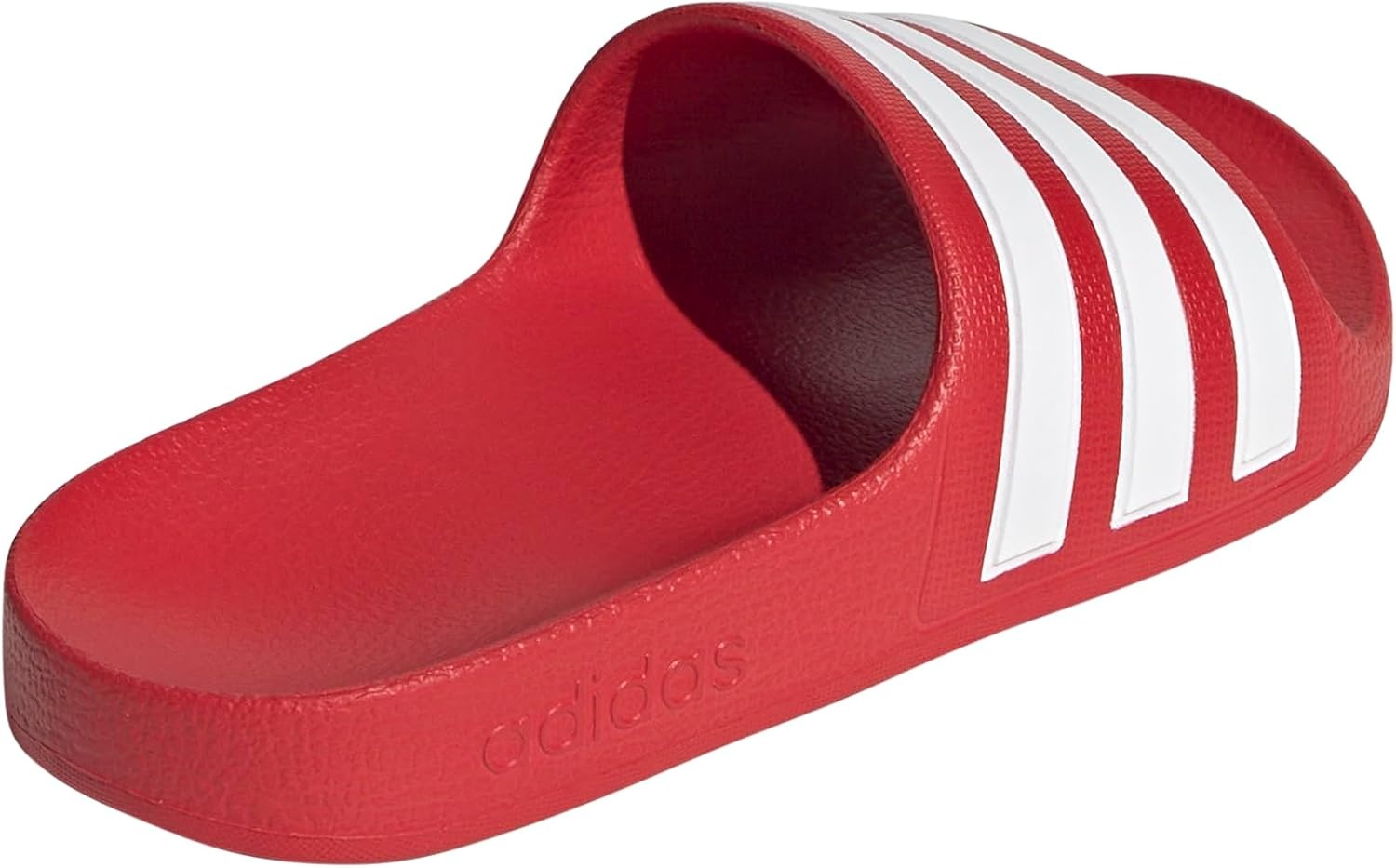 image:imageadidas Kids Adilette Aqua Slide SandalsBetter ScarletWhiteBetter Scarlet