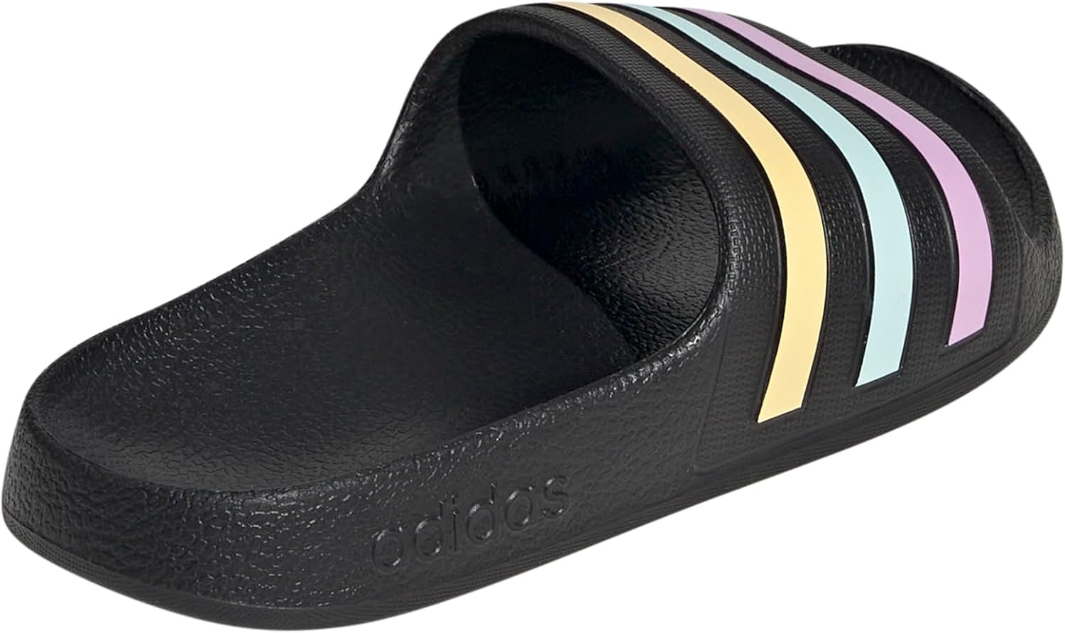 image:imageadidas Kids Adilette Aqua Slide SandalsBlackOrange TintHalo Mint