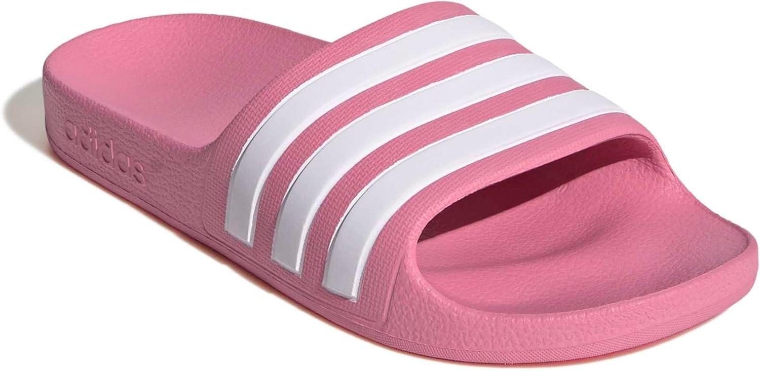 image:imageadidas Kids Adilette Aqua Slide SandalsBliss PinkWhiteBliss Pink