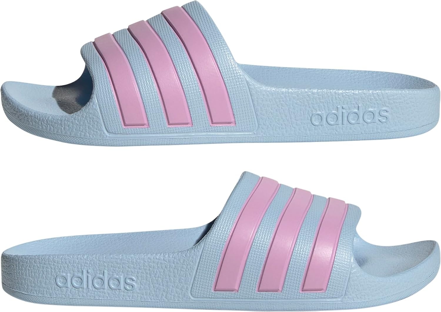 image:imageadidas Kids Adilette Aqua Slide SandalsBlueBliss LilacBlue