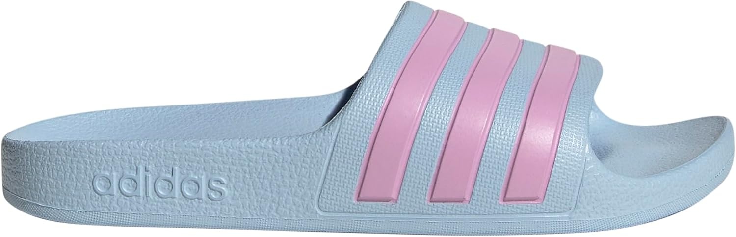image:imageadidas Kids Adilette Aqua Slide SandalsBlueBliss LilacBlue