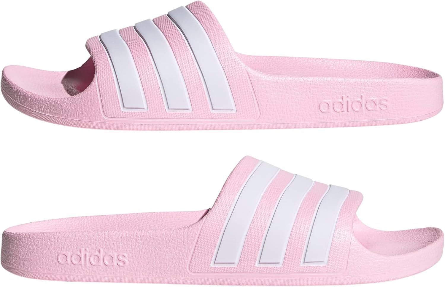 image:imageadidas Kids Adilette Aqua Slide SandalsClear PinkWhiteClear Pink