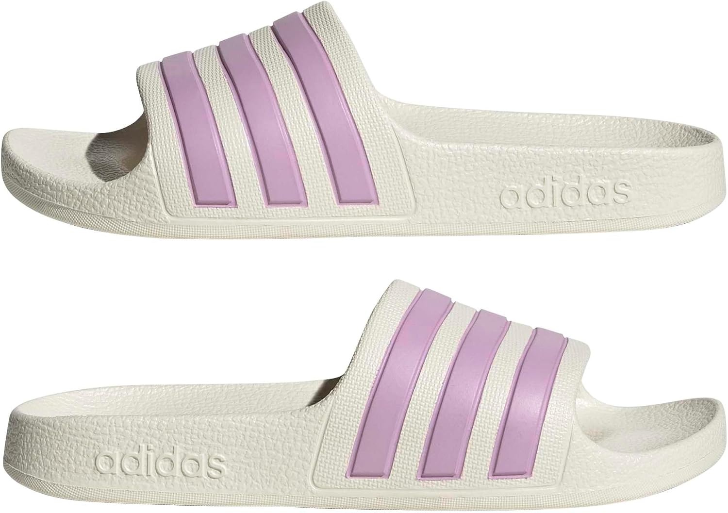image:imageadidas Kids Adilette Aqua Slide SandalsOff WhiteBliss LilacOff White