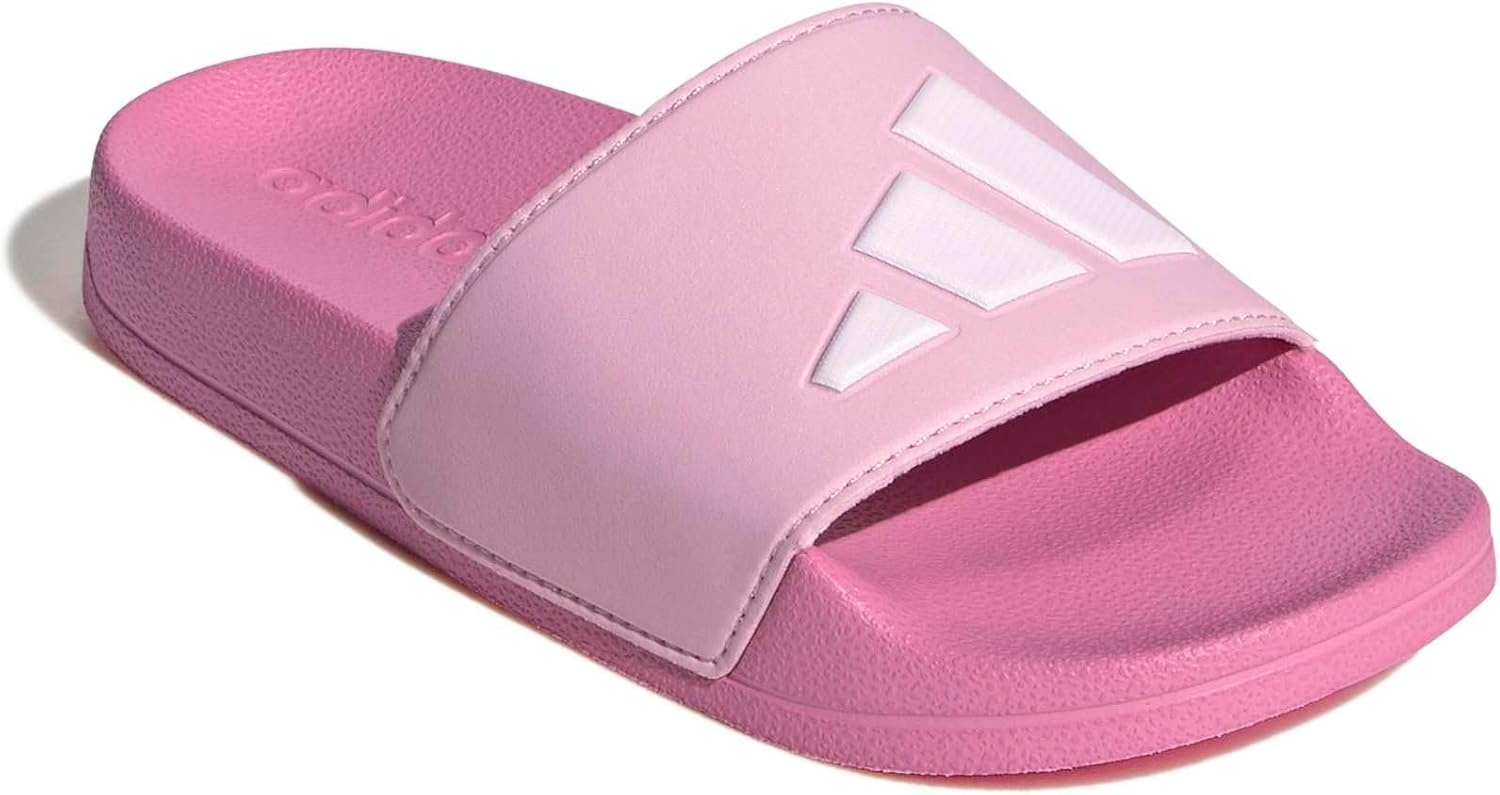 image:imageadidas Kids Adilette Shower Logo KBliss PinkWhiteClear Pink