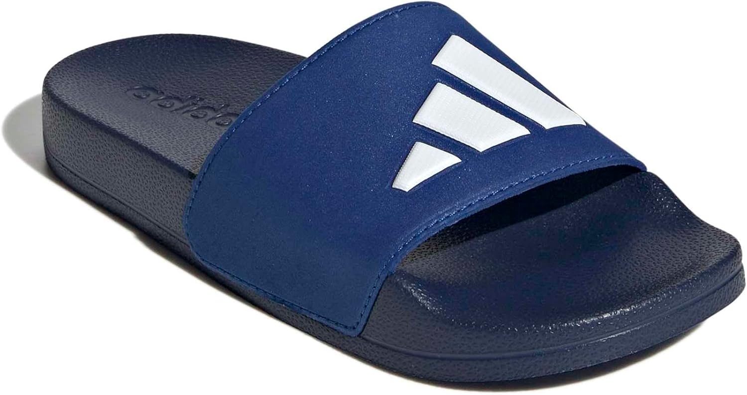 image:imageadidas Kids Adilette Shower Logo KDark BlueWhiteTeam Royal Blue