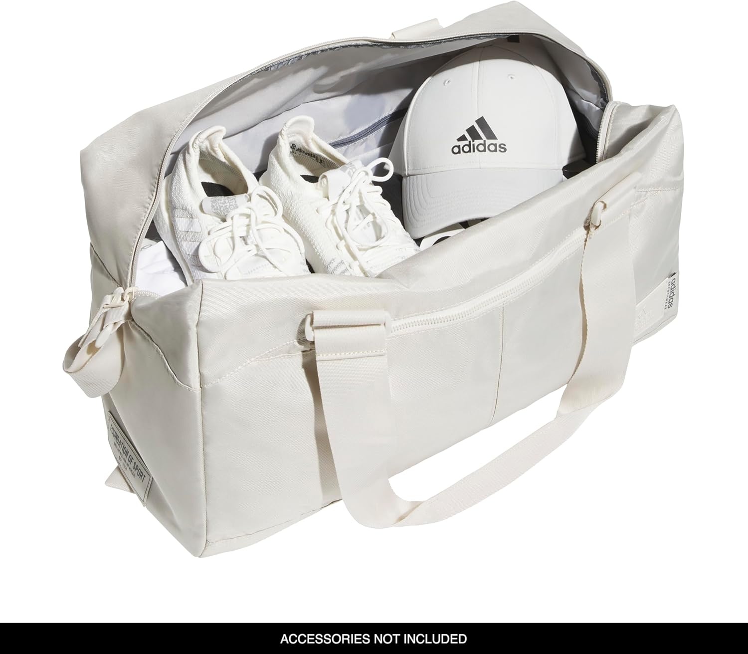 image:imageadidas Lounge Premium Sport Duffel Bag for Travel and Gym Alumina Beige One SizeAlumina Beige