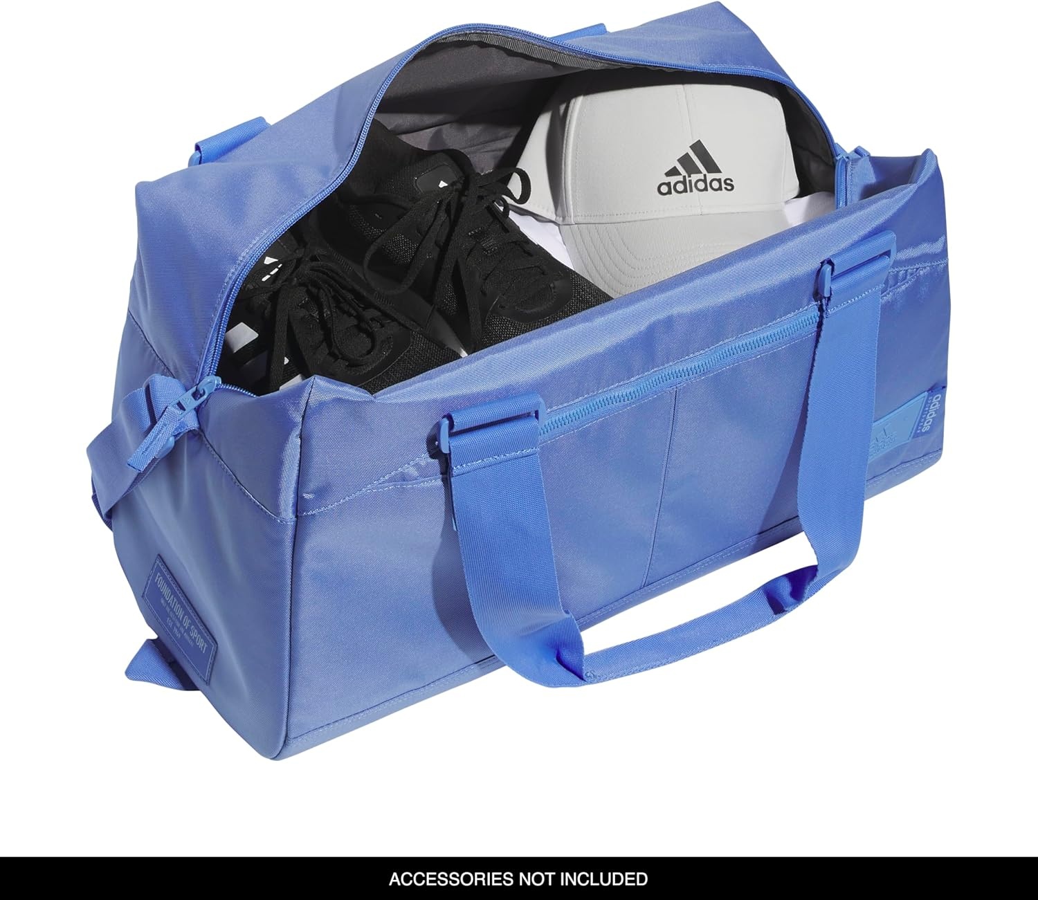 image:imageadidas Lounge Premium Sport Duffel Bag for Travel and Gym Alumina Beige One SizeBlue Fusion