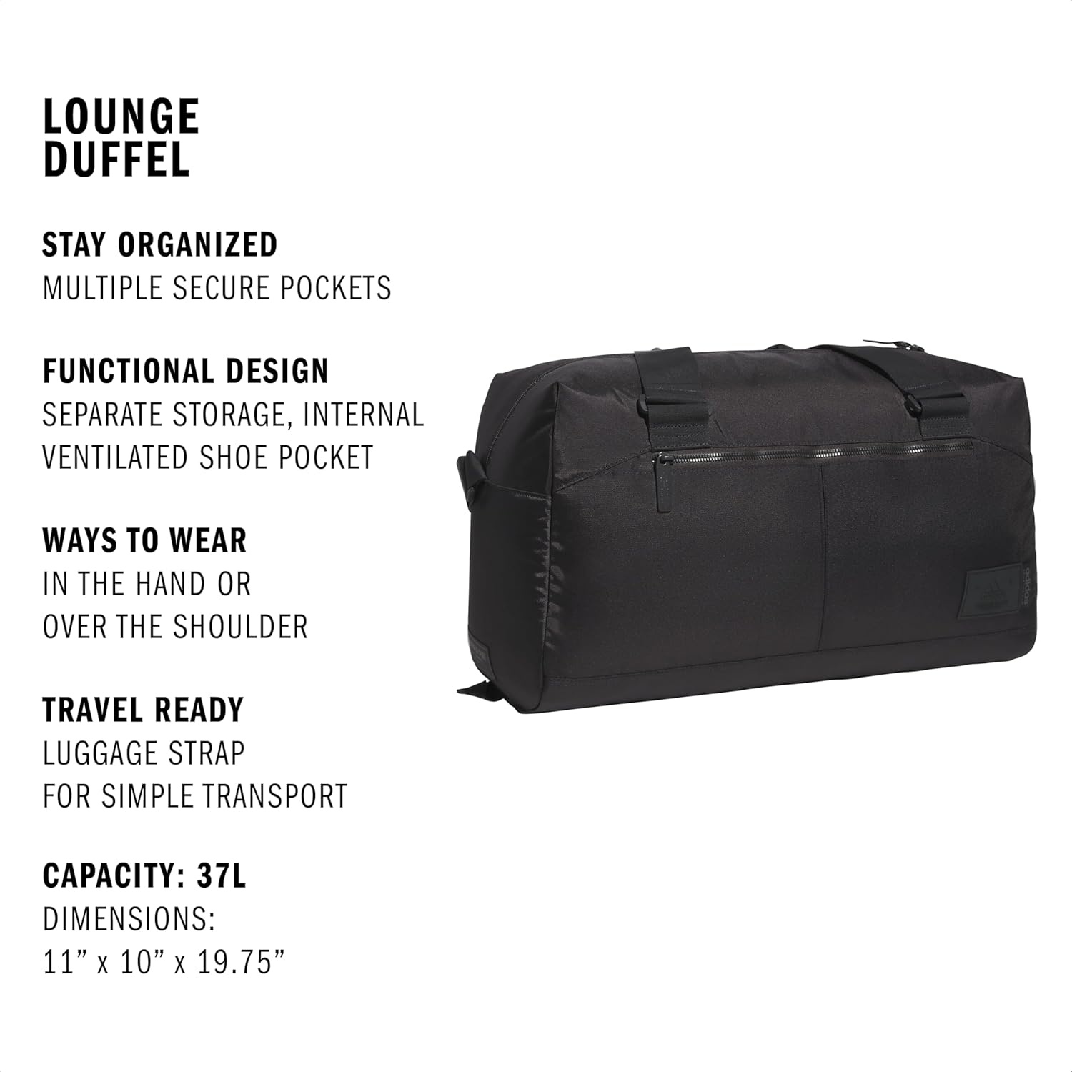 image:imageadidas Lounge Premium Sport Duffel Bag for Travel and Gym Alumina Beige One SizeCarbon Grey