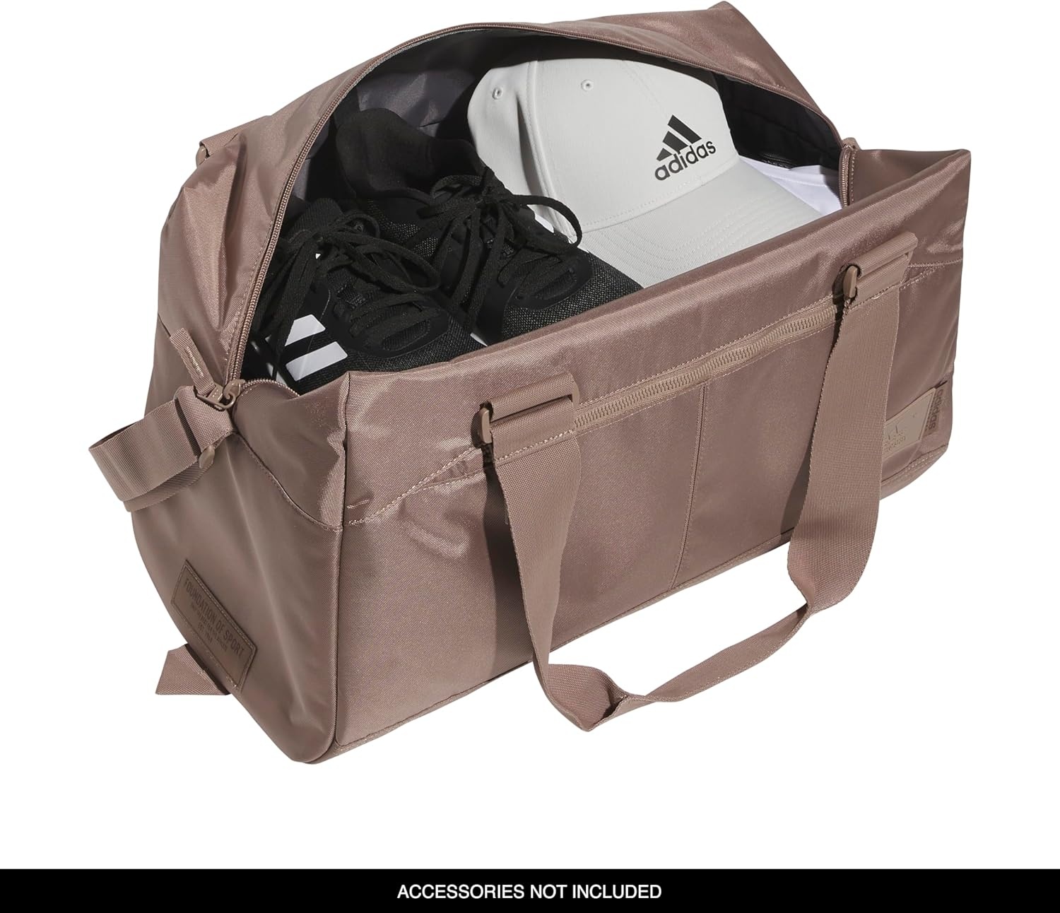 image:imageadidas Lounge Premium Sport Duffel Bag for Travel and Gym Alumina Beige One SizeChalky Brown