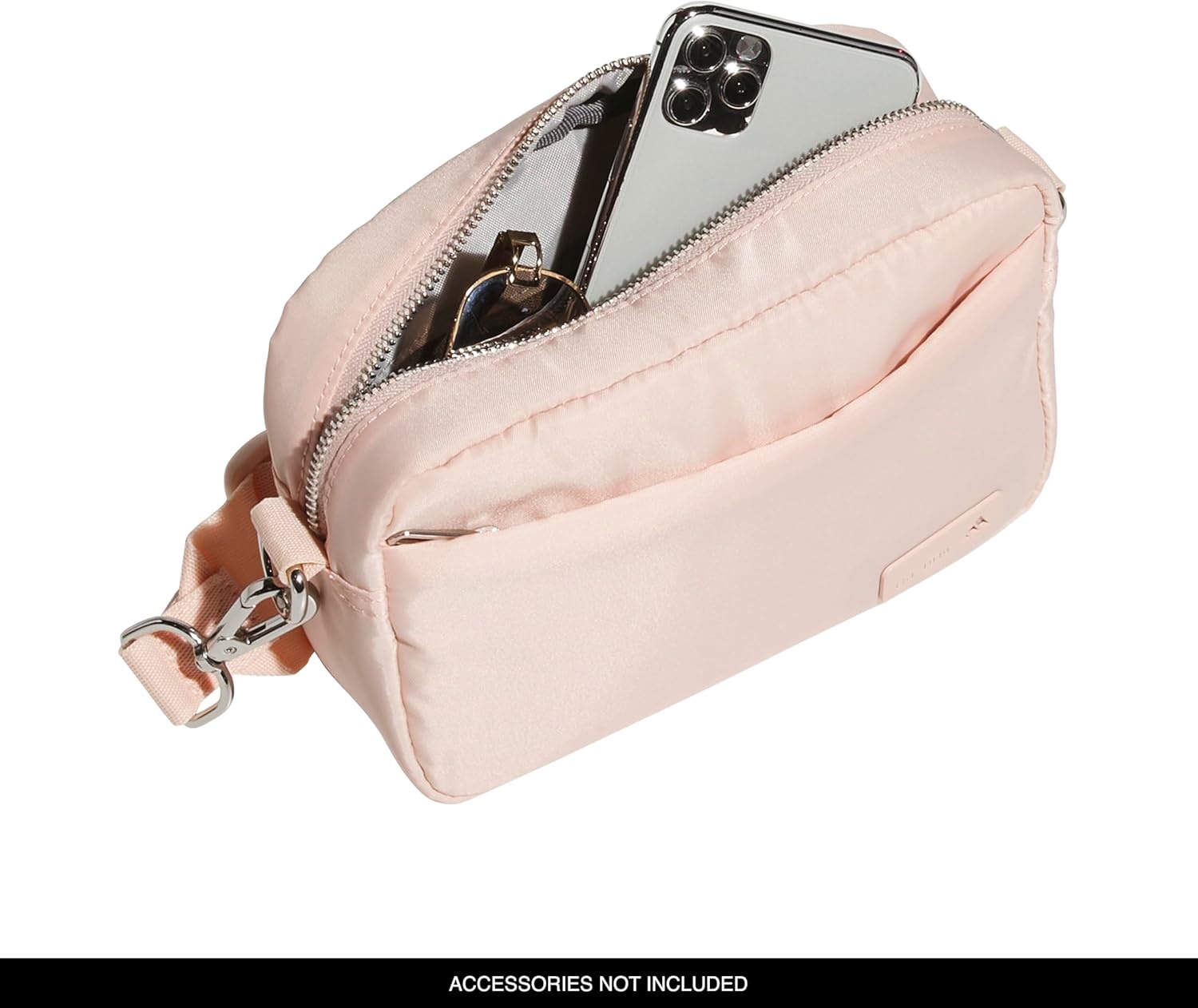 image:imageadidas Luxe Crossbody Premium Shoulder BagBlush PinkSilver Metallic
