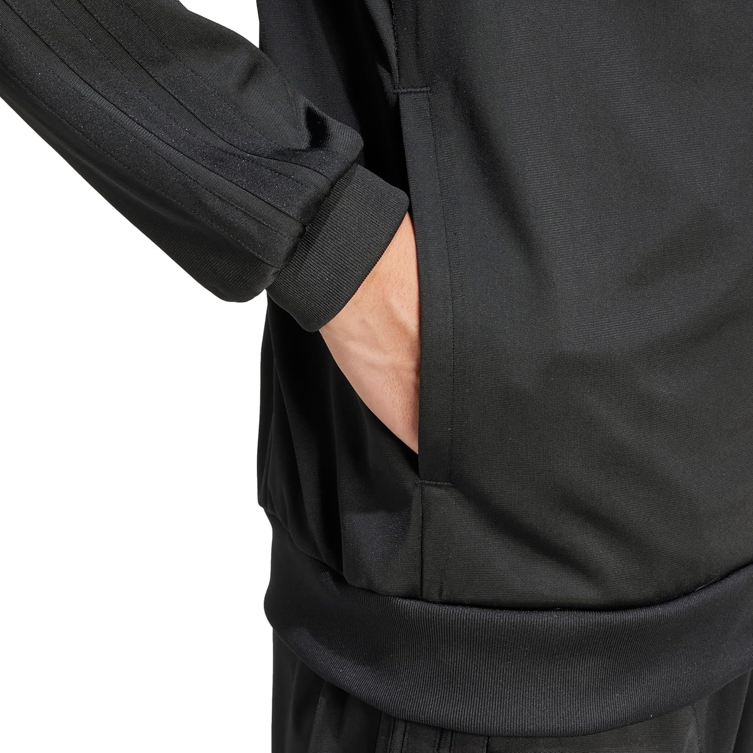 image:imageadidas Mens 3Stripes Tricot Track TopBlackBlack