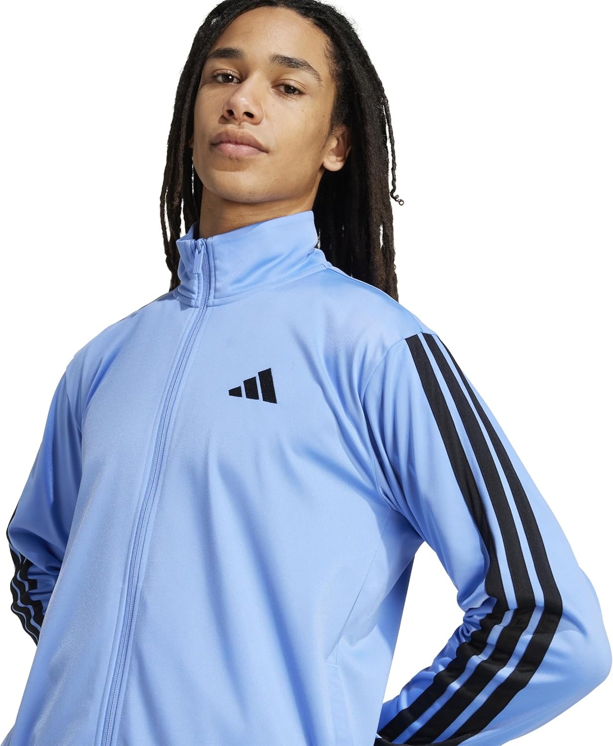 image:imageadidas Mens 3Stripes Tricot Track TopBlue Fusion