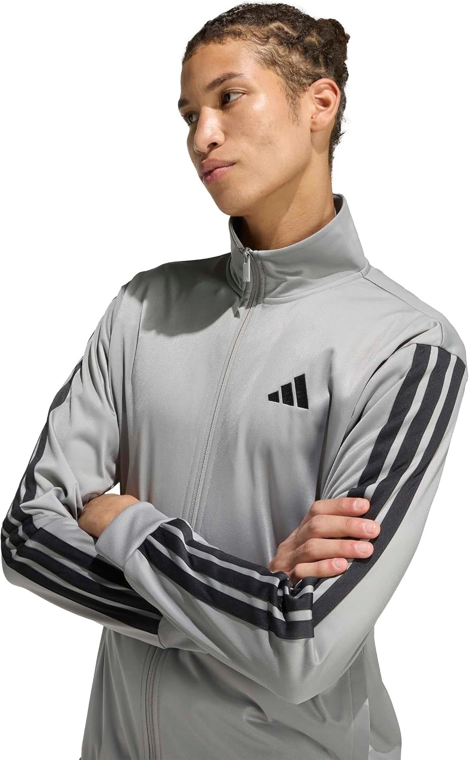 image:imageadidas Mens 3Stripes Tricot Track TopCh Solid Grey