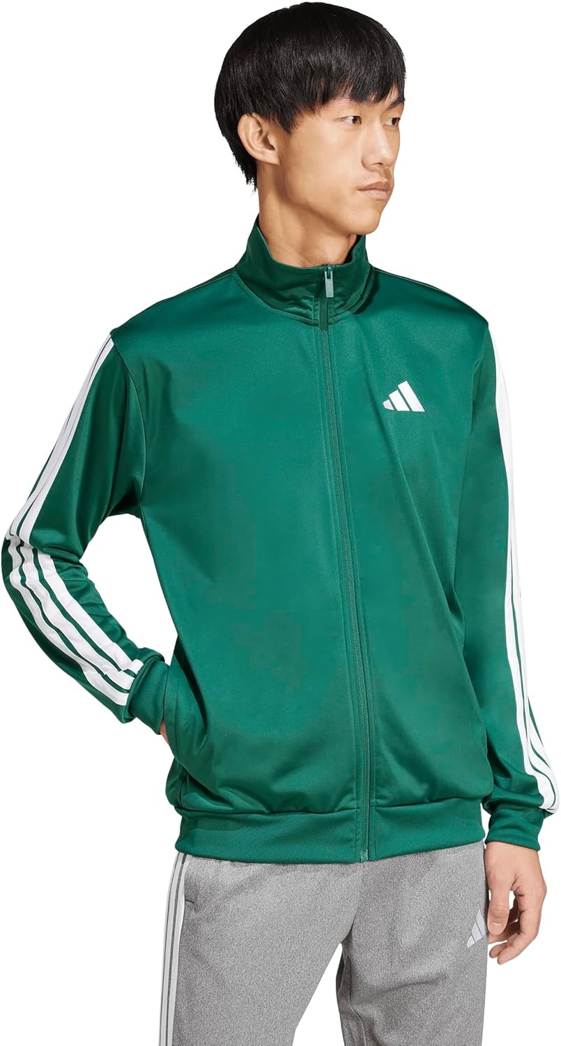 image:imageadidas Mens 3Stripes Tricot Track TopCollegiate Green