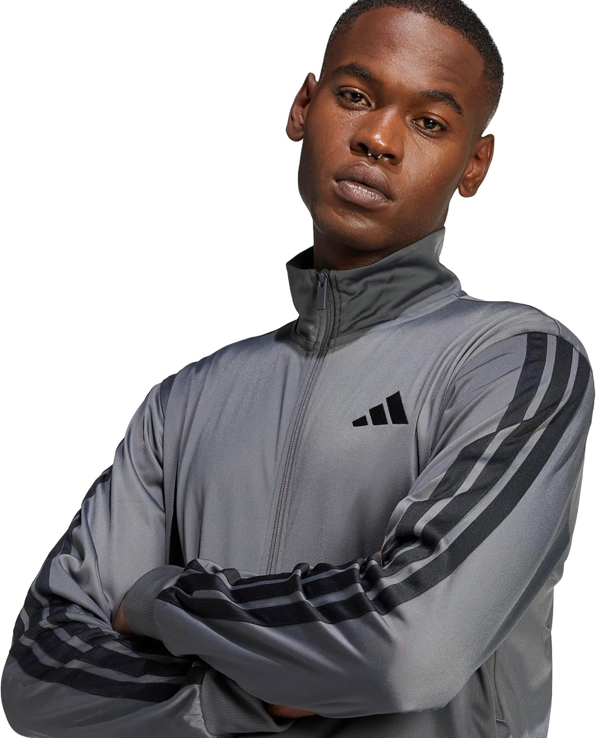 image:imageadidas Mens 3Stripes Tricot Track TopGrey
