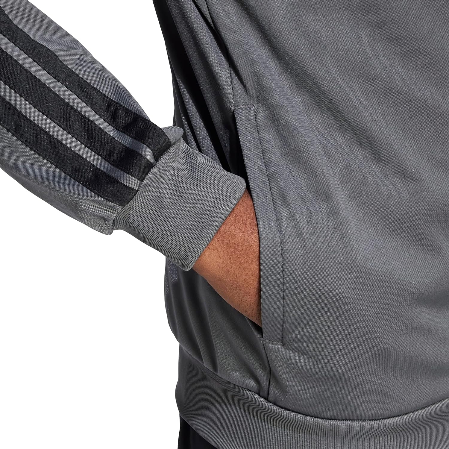 image:imageadidas Mens 3Stripes Tricot Track TopGrey