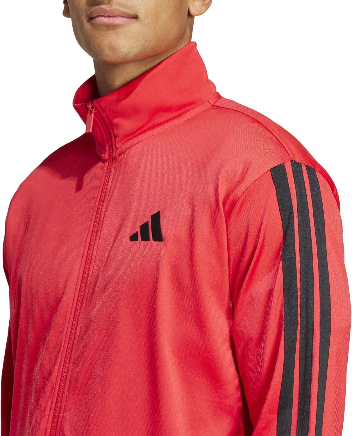 image:imageadidas Mens 3Stripes Tricot Track TopPure Ruby