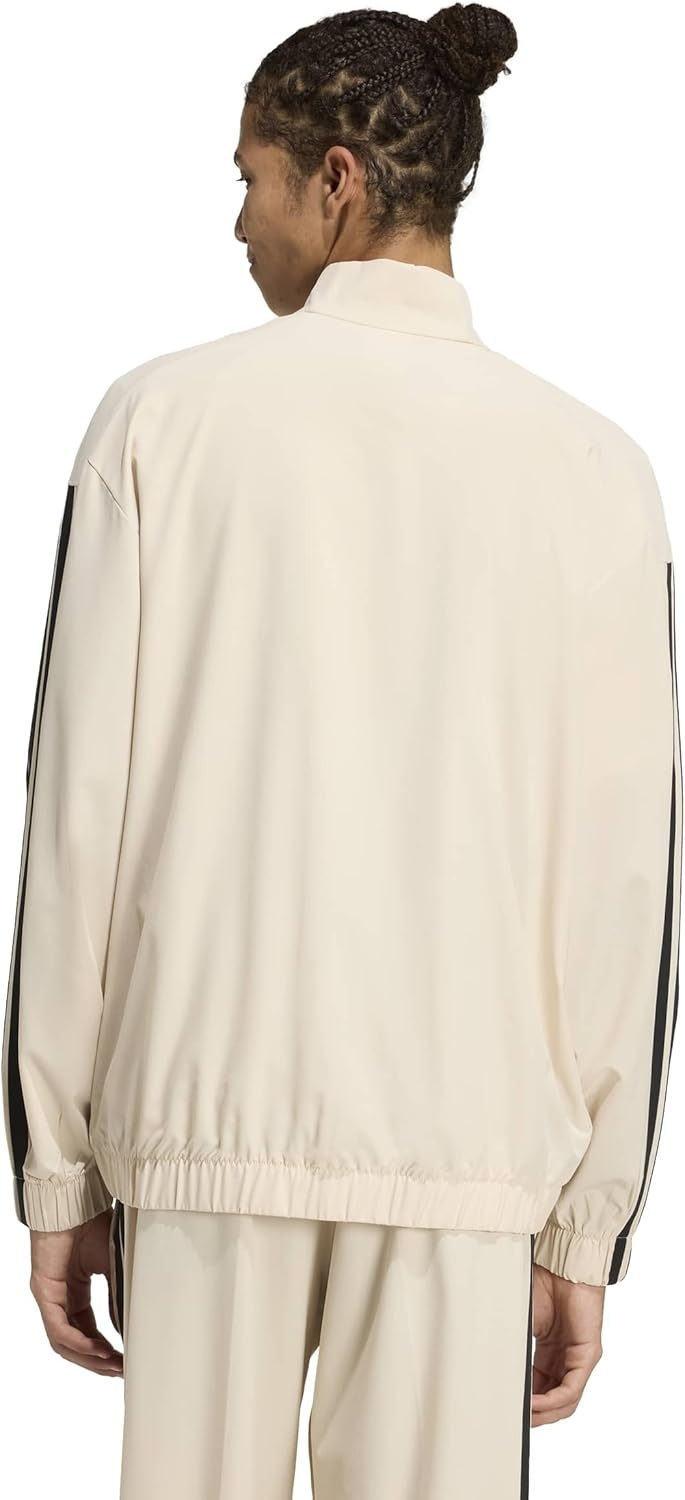image:imageadidas Mens 3stripes Woven Track TopCrystal Linen
