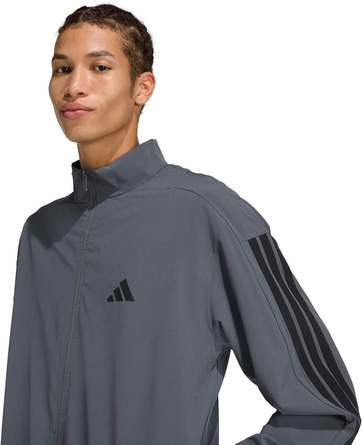 image:imageadidas Mens 3stripes Woven Track TopGrey