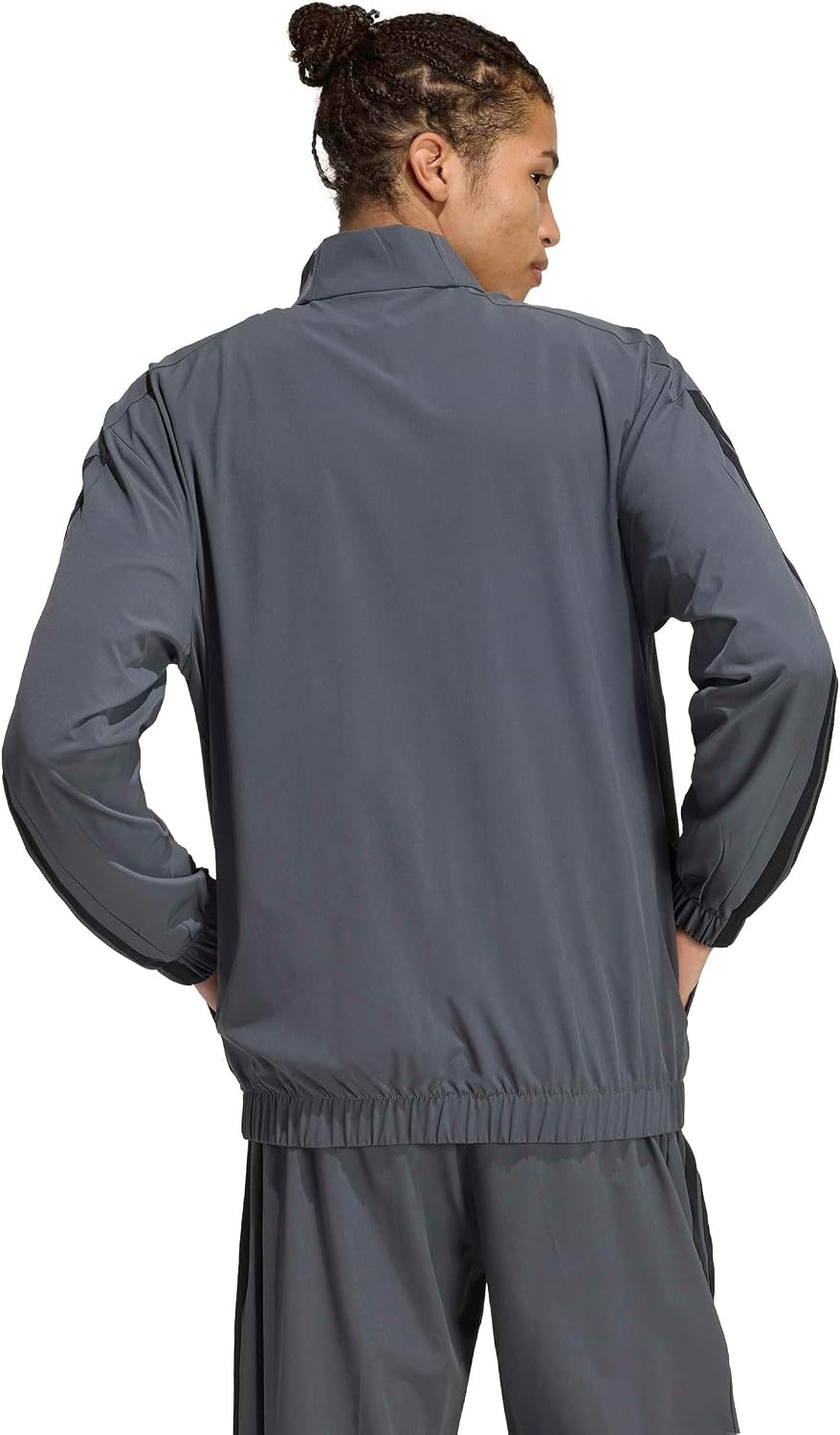 image:imageadidas Mens 3stripes Woven Track TopGrey