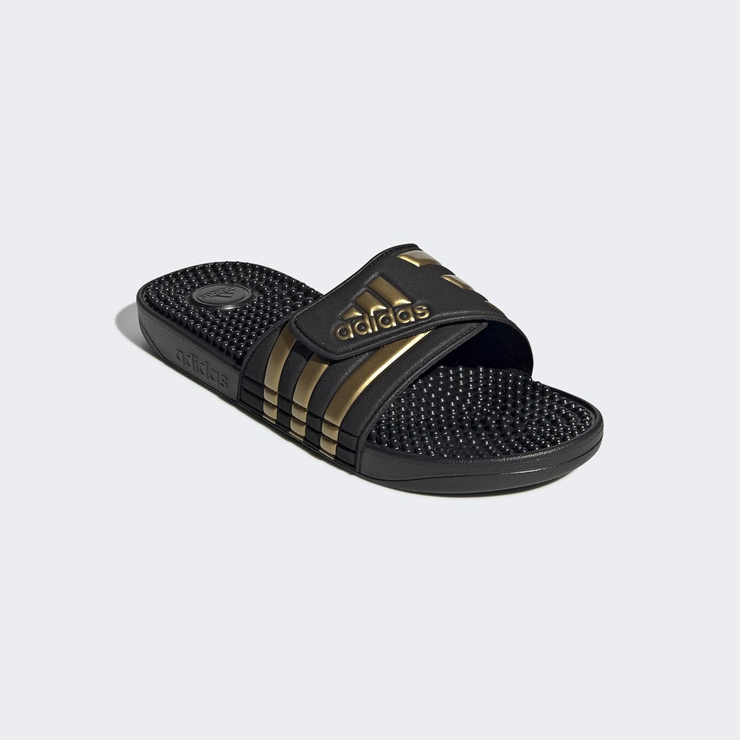 image:imageadidas Mens Adissage Slide SandalsBlackGold MetallicBlack