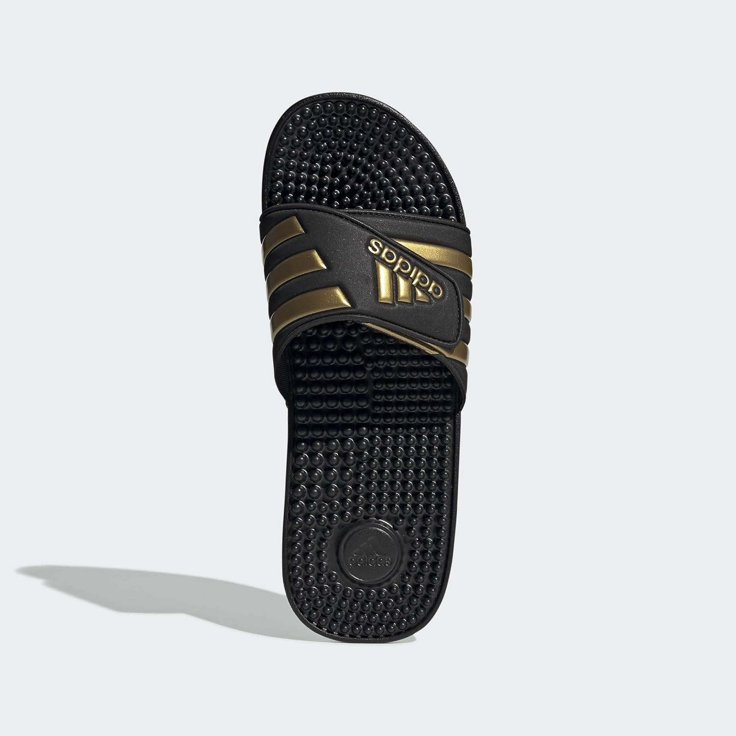 image:imageadidas Mens Adissage Slide SandalsBlackGold MetallicBlack