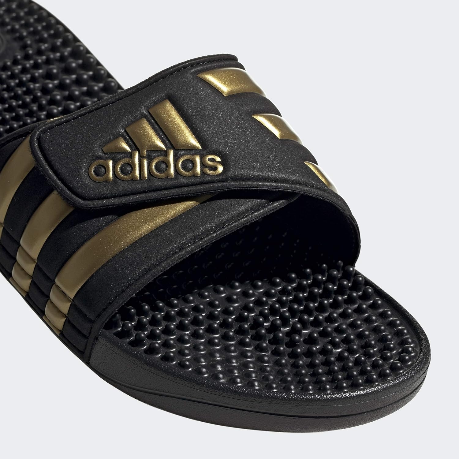 image:imageadidas Mens Adissage Slide SandalsBlackGold MetallicBlack
