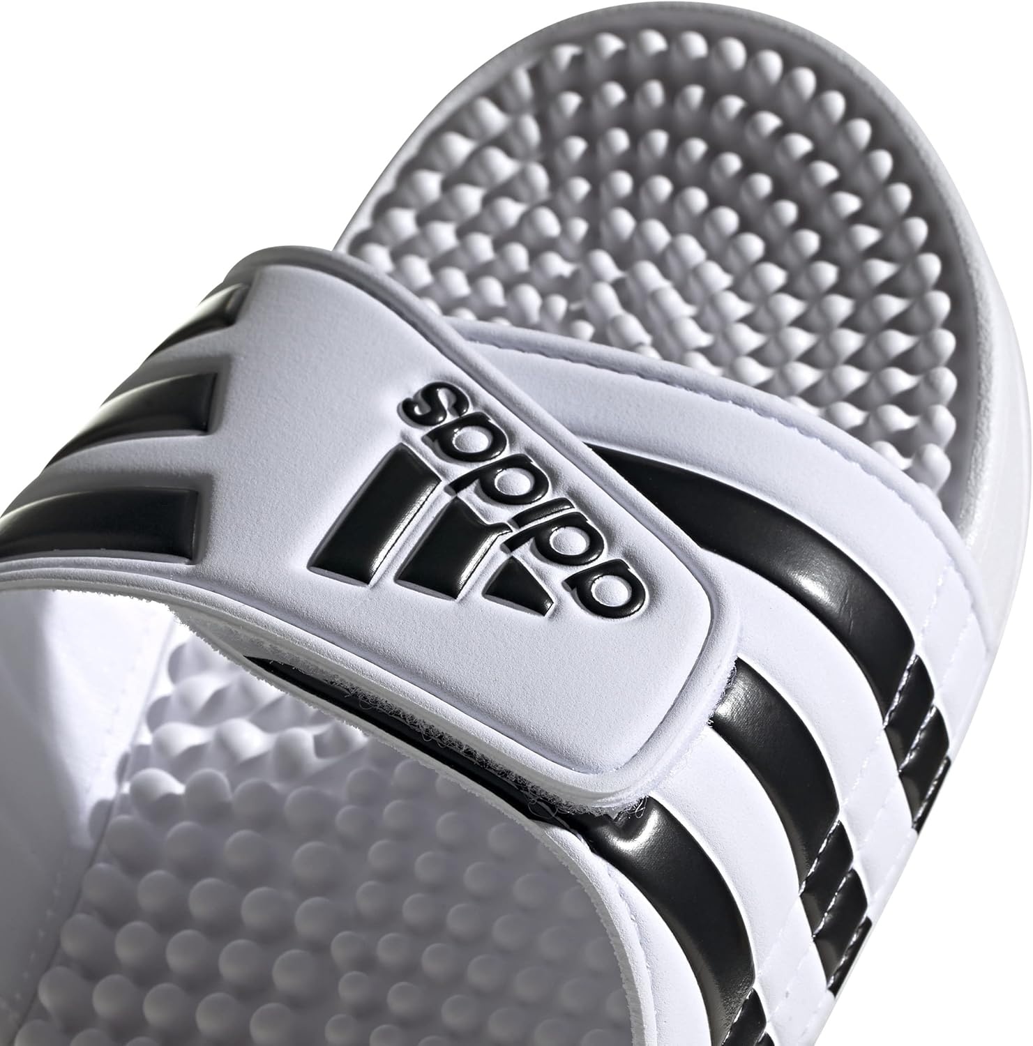 image:imageadidas Mens Adissage Slide SandalsWhiteCore BlackWhite