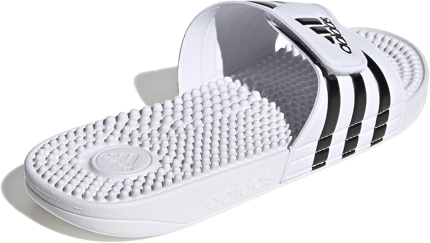 image:imageadidas Mens Adissage Slide SandalsWhiteCore BlackWhite
