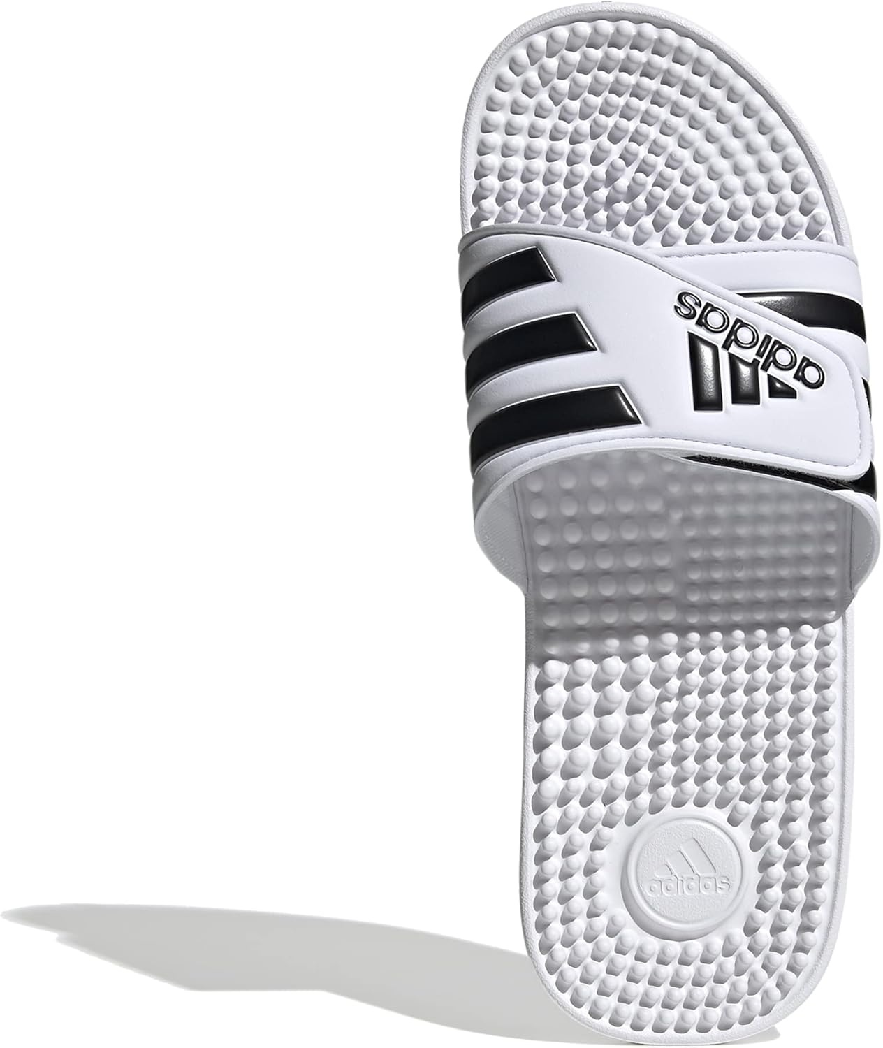 image:imageadidas Mens Adissage Slide SandalsWhiteCore BlackWhite