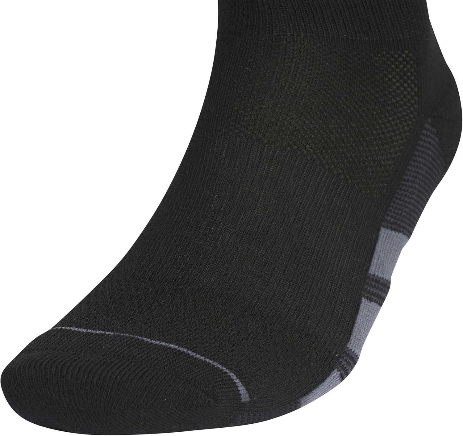 image:imageadidas Mens All Day Training Quarter Socks sports performance above the ankle height with cushioning for running 3PairBlackOnix GreyNight Grey