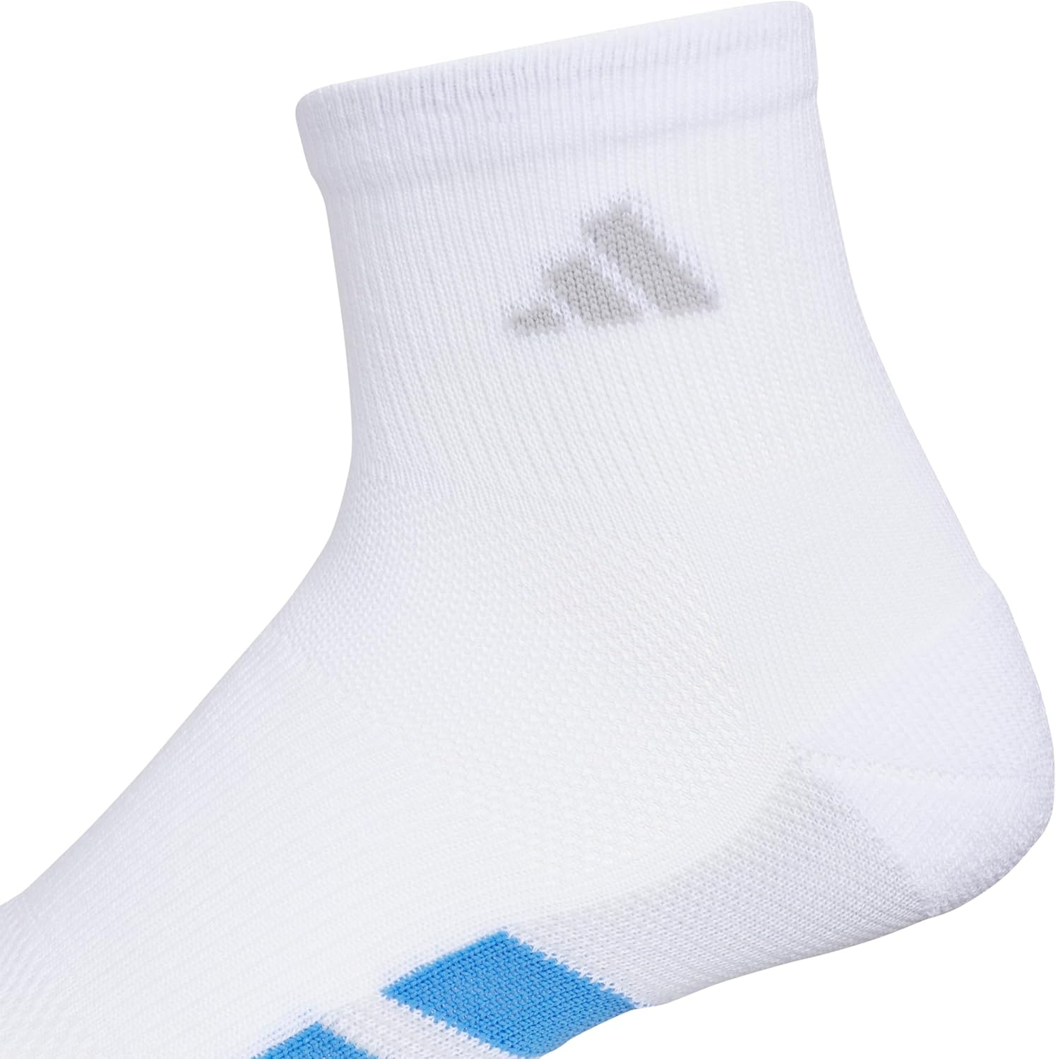 image:imageadidas Mens All Day Training Quarter Socks sports performance above the ankle height with cushioning for running 3PairWhiteRay BluePure Orange
