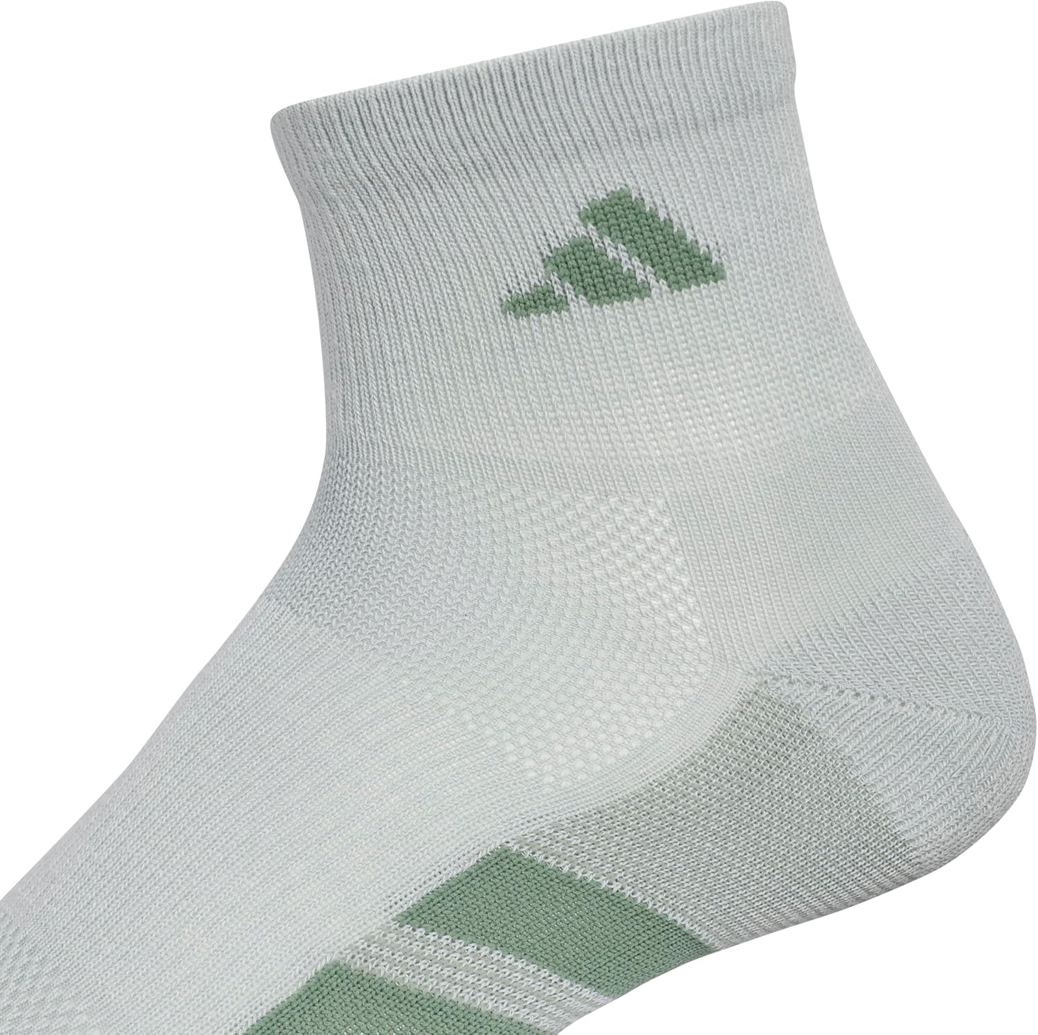 image:imageadidas Mens All Day Training Quarter Socks sports performance above the ankle height with cushioning for running 3PairWonder Sage GreenWhiteWonder Cargo Khaki