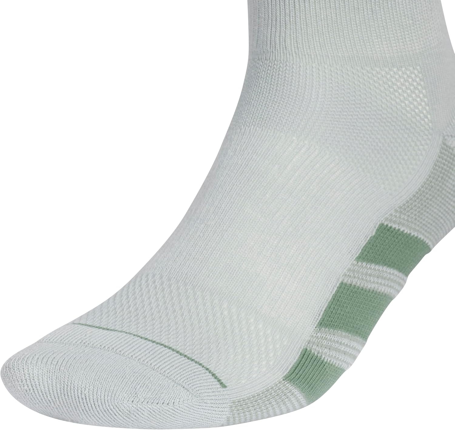 image:imageadidas Mens All Day Training Quarter Socks sports performance above the ankle height with cushioning for running 3PairWonder Sage GreenWhiteWonder Cargo Khaki
