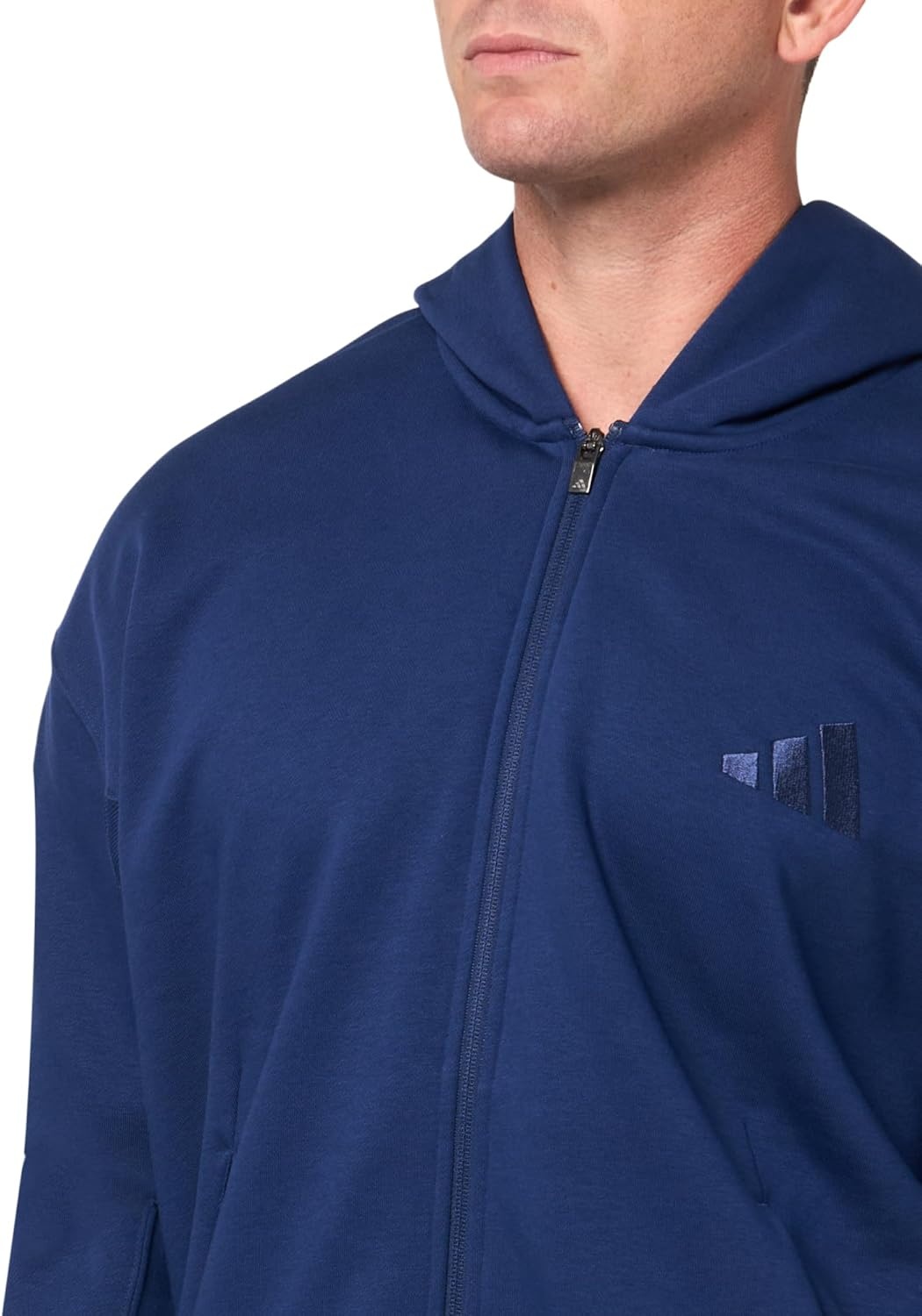 image:imageadidas Mens All Szn Fleece FullZip Hoodie SweatshirtDark Blue