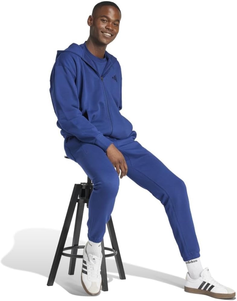 image:imageadidas Mens All Szn Fleece FullZip Hoodie SweatshirtDark Blue