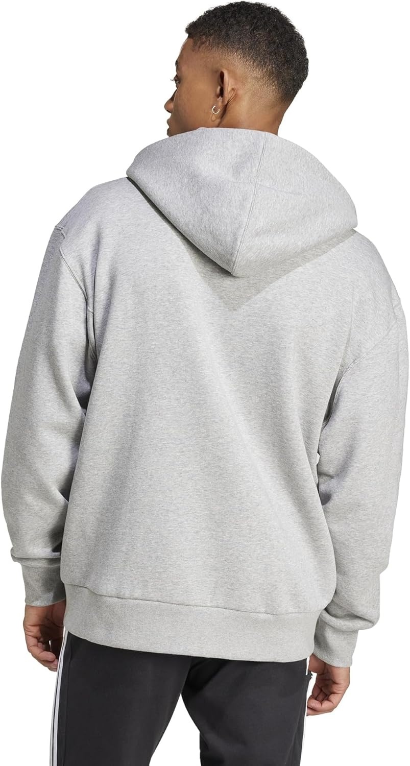 image:imageadidas Mens All Szn Fleece FullZip Hoodie SweatshirtMedium Grey Heather