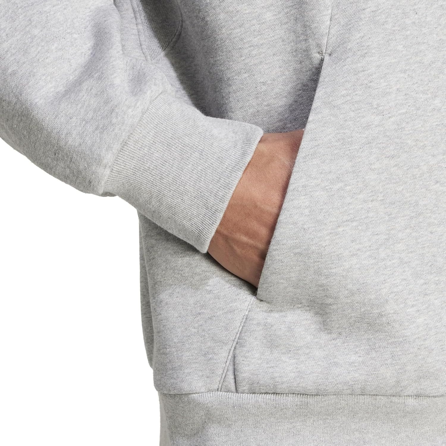 image:imageadidas Mens All Szn Fleece FullZip Hoodie SweatshirtMedium Grey Heather