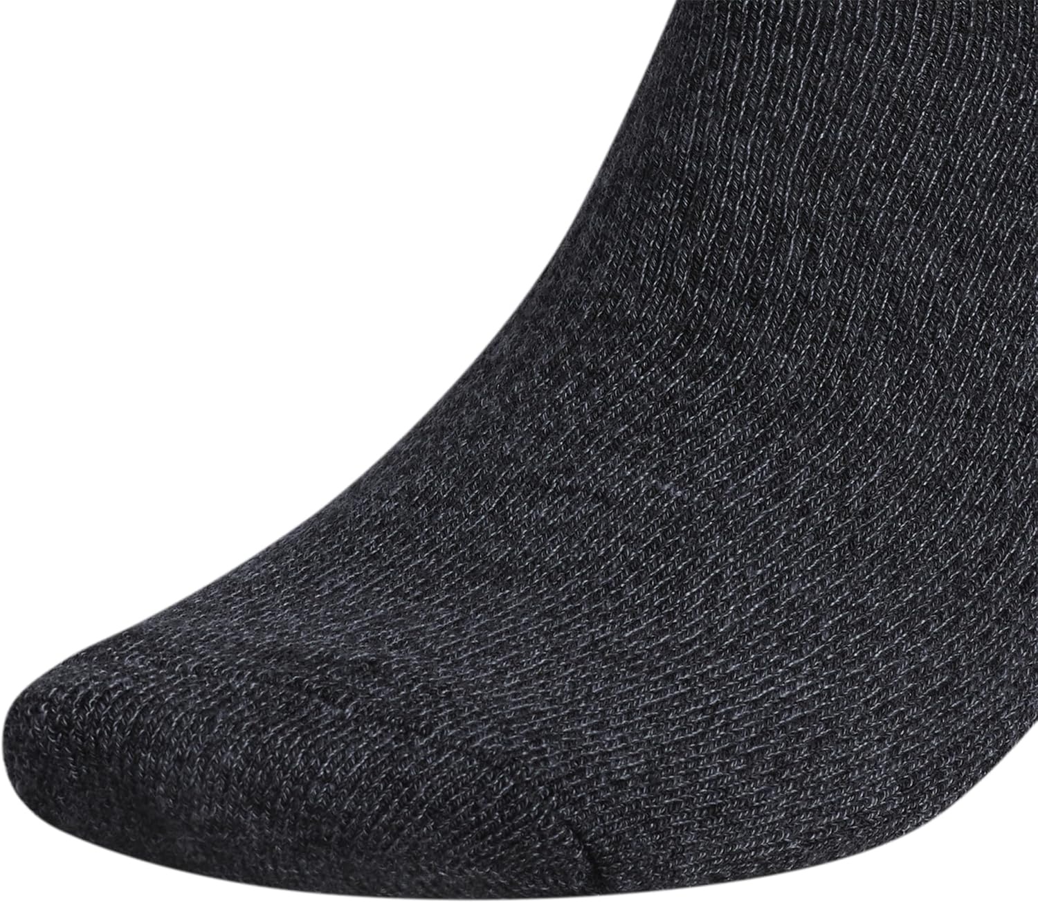 image:imageadidas Mens Athletic Cushioned 6Pack QuarterBlack Onix MarlBlackOnix