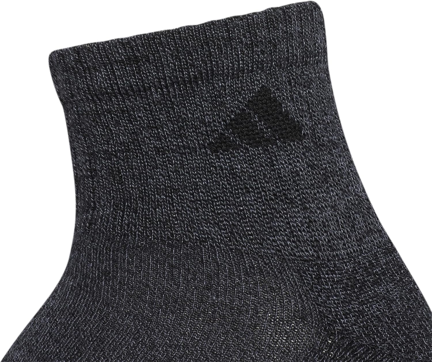 image:imageadidas Mens Athletic Cushioned 6Pack QuarterBlack Onix MarlBlackOnix